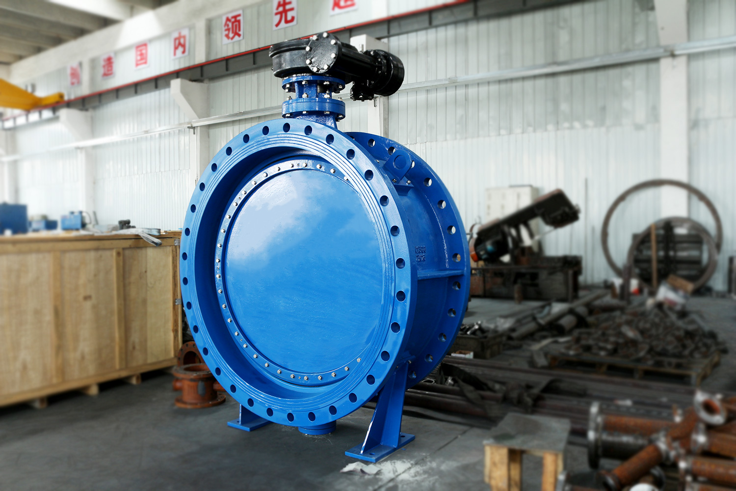 Eccentric Double Falnge Type Butterfly Valve-Flowsvalve