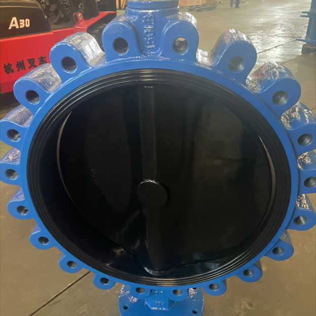 EPDM NBR Coated Disc ANSI 150Lb Soft Seat Lug Type Butterfly Valve