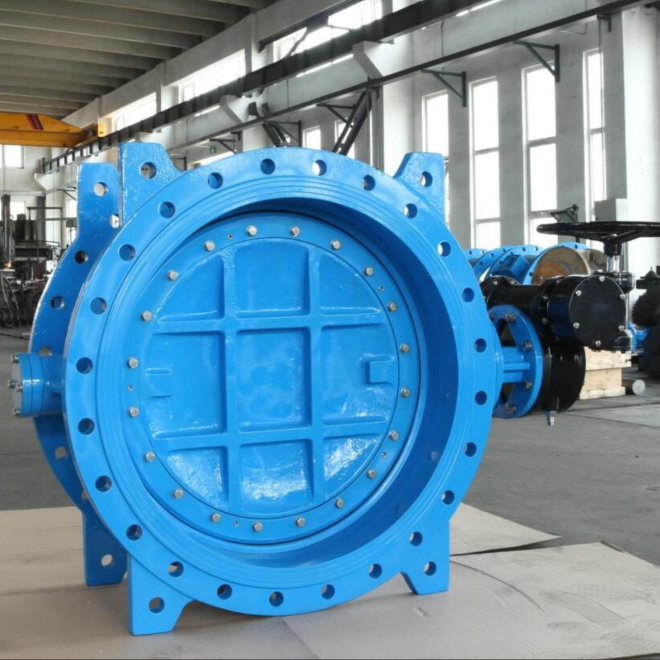 Eccentric Double Falnge Type Butterfly Valve